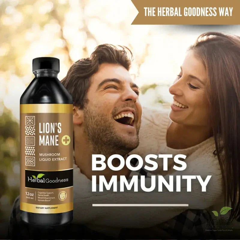 Lion's Mane Mushroom Liquid Extract Herbal Goodness 