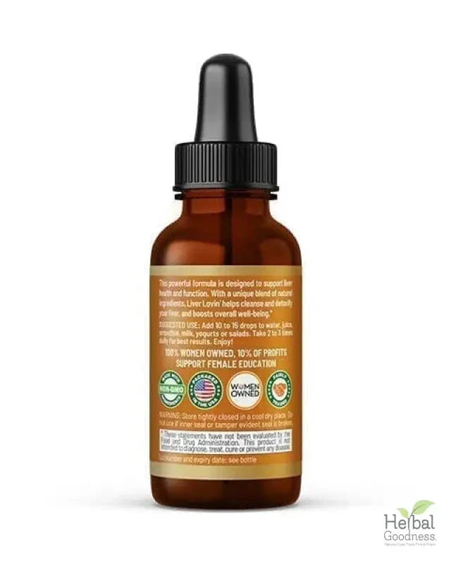 Liver Lovin' Liquid Extract - Healthy Liver Cleanse and Support - Herbal Goodness Liquid Extract Herbal Goodness 