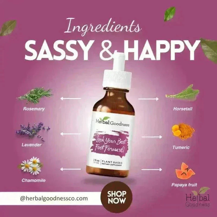 Look Your Best Foot Forward - 2fl.oz - Hair, Skin & Nails Liquid Extract Herbal Goodness 