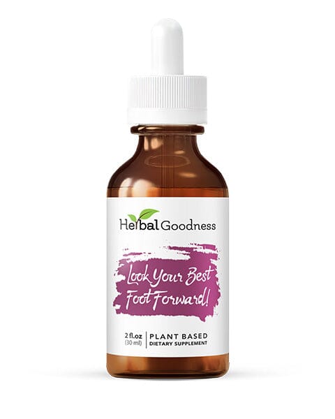 Look Your Best Foot Forward 2fl.oz - Plant Based - Dietary Supplement, Promotes Collagen Production  - Herbal Goodness - Herbal Goodness