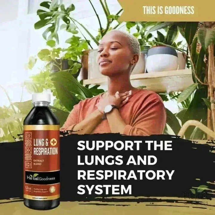 Lungs and Respiration - 1oz 15X Liquid Extract - Respiratory Liquid Extract Herbal Goodness 