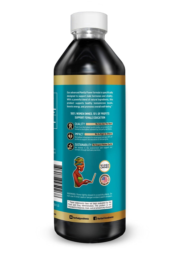 Man-Up Power - 15X Liquid Extract - Male Hormone & Vitality Liquid Extract Herbal Goodness 