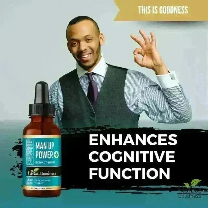Man-Up Power - 15X Liquid Extract - Male Hormone & Vitality Liquid Extract Herbal Goodness 