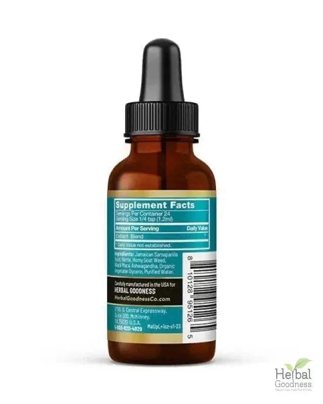 Man-Up Power - 15X Liquid Extract - Male Hormone & Vitality Liquid Extract Herbal Goodness 