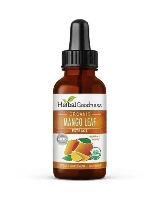 Mango Leaf Extract – Liquid Extract - 1oz Liquid Extract Herbal Goodness 1 oz 