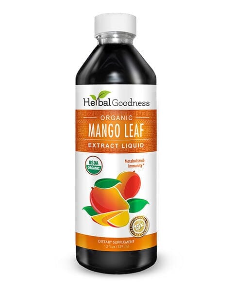 Mango Leaf - Organic 1oz 15X Liquid Extract - Heart Health Liquid Extract Herbal Goodness 12 oz 