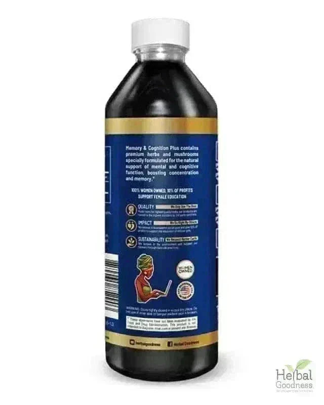 Memory and Cognition - 1oz 15X Liquid Extract - Brain & Memory Liquid Extract Herbal Goodness 