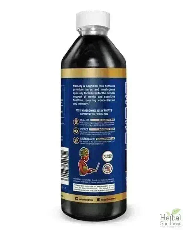 Memory and Cognition - 1oz 15X Liquid Extract - Brain & Memory Liquid Extract Herbal Goodness 