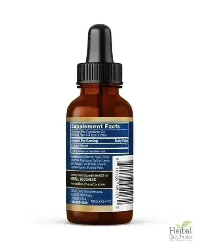Memory and Cognition Liquid Extract Liquid Extract Herbal Goodness 