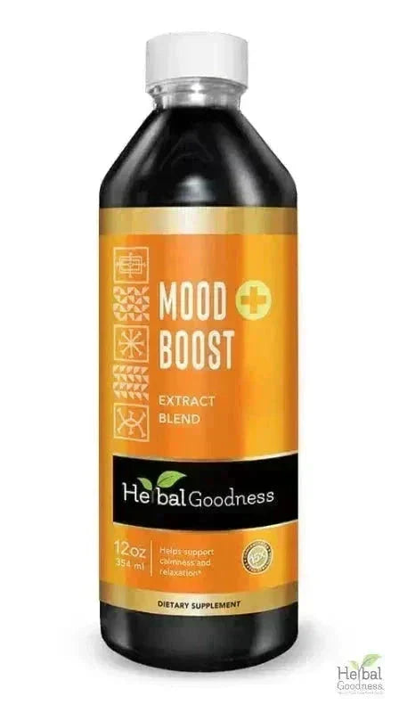 Mood Boost Extract Blend Liquid - Natural, Non-GMO - Herbal Goodness Liquid Extract Herbal Goodness 12 oz 