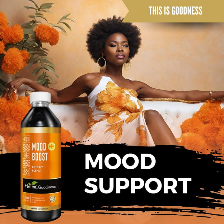 Mood Boost Extract Blend Liquid - Natural, Non-GMO - Relaxation, Calm, Mood Support - Herbal Goodness Liquid Extract Herbal Goodness 