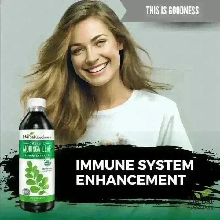 Moringa Leaf Extract - Organic 15X Liquid Extract - Immunity & Wellbeing Liquid Extract Herbal Goodness 