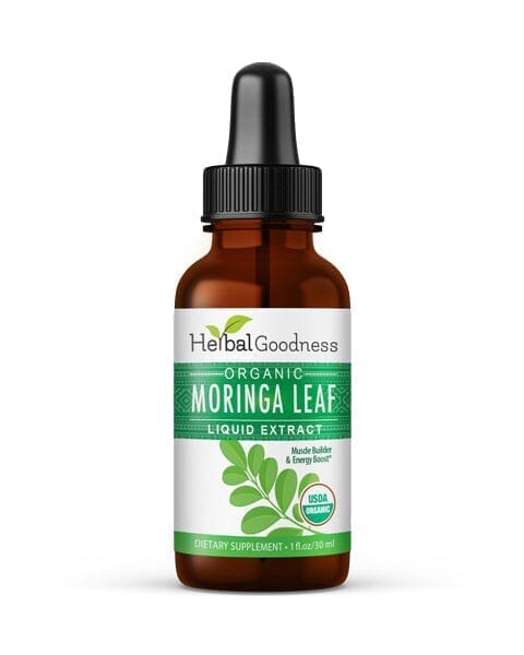 Moringa Leaf Extract Liquid - Organic - 15X Strength Liquid Extract Herbal Goodness 1 oz 