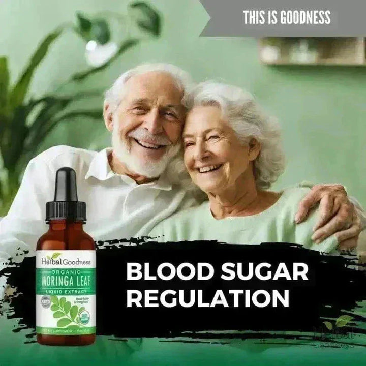 Moringa Leaf Extract - Organic 1oz 15X Liquid Extract - Immunity & Wellbeing Liquid Extract Herbal Goodness 