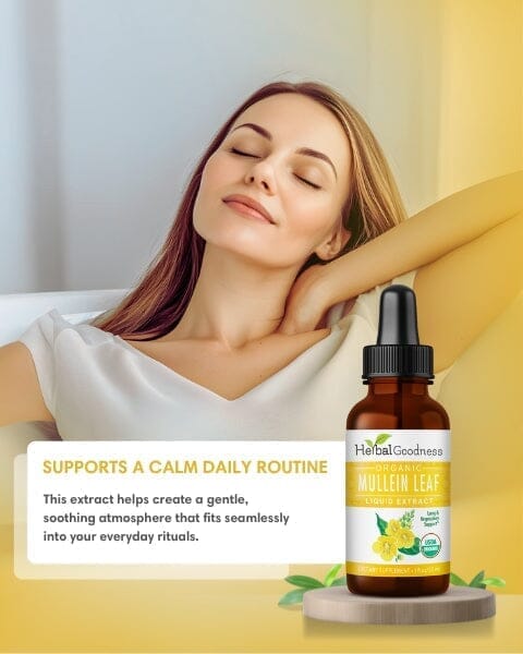 Mullein Leaf - Organic 15X Liquid Extract - Respiratory & Lung Health Liquid Extract Herbal Goodness 