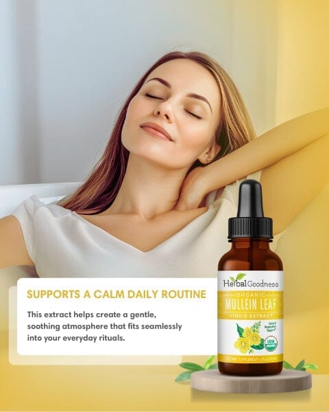 Mullein Leaf - Organic 15X Liquid Extract - Respiratory & Lung Health Liquid Extract Herbal Goodness 