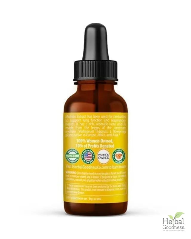 Mullein Leaf - Organic 15X Liquid Extract - Respiratory &amp; Lung Health Liquid Extract Herbal Goodness 