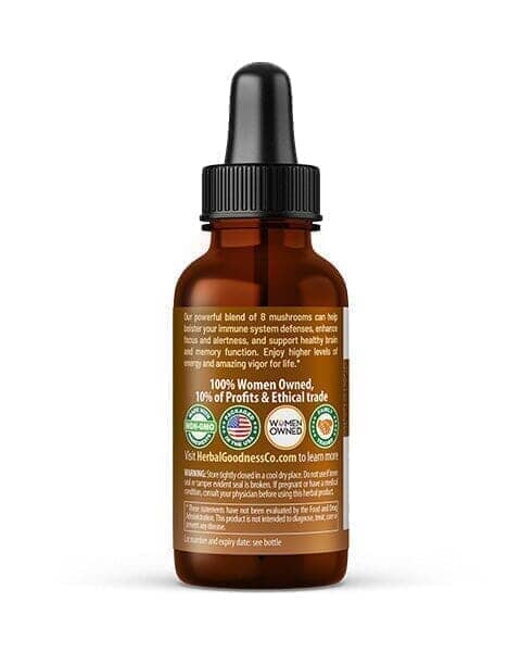 Mushroom Blend Extract - Brain Boost, Nootropic Health, Joint & Immunity - Herbal Goodness Liquid Extract Herbal Goodness 