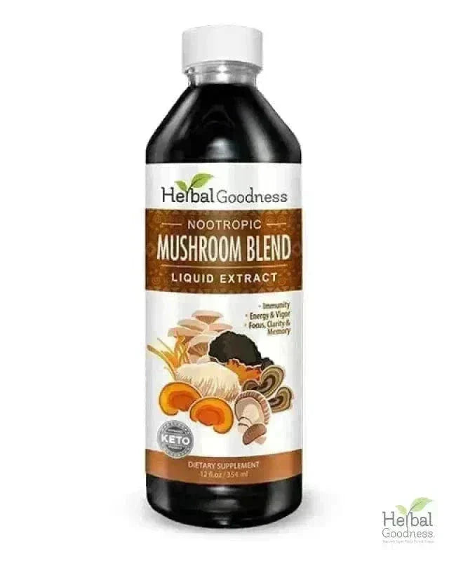 Mushroom Blend Extract - Immunity Liquid Extract Herbal Goodness 12 oz 