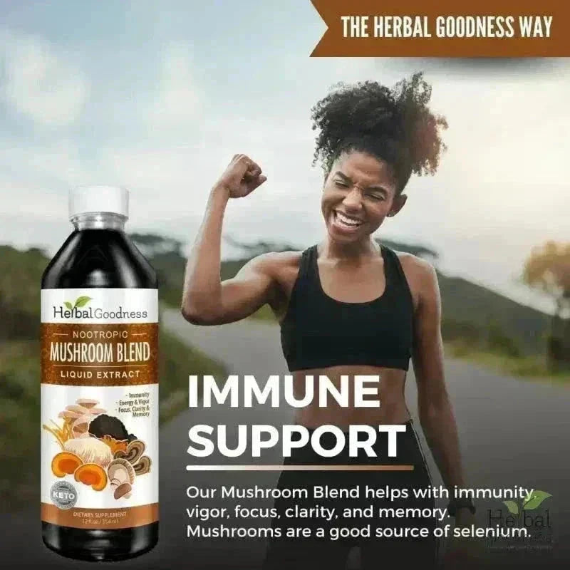 Mushroom Blend Extract - Immunity Liquid Extract Herbal Goodness 