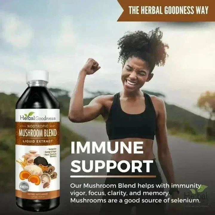 Mushroom Blend Extract - Immunity Liquid Extract Herbal Goodness 
