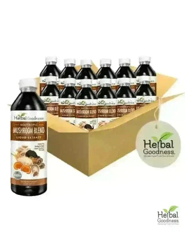 Mushroom Blend - Organic 1oz 15X Liquid Extract - Adaptogens & Brain Power Liquid Extract Herbal Goodness 