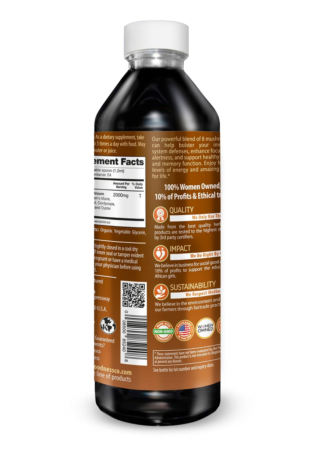 Mushroom Blend Extract - Immunity Liquid Extract Herbal Goodness 