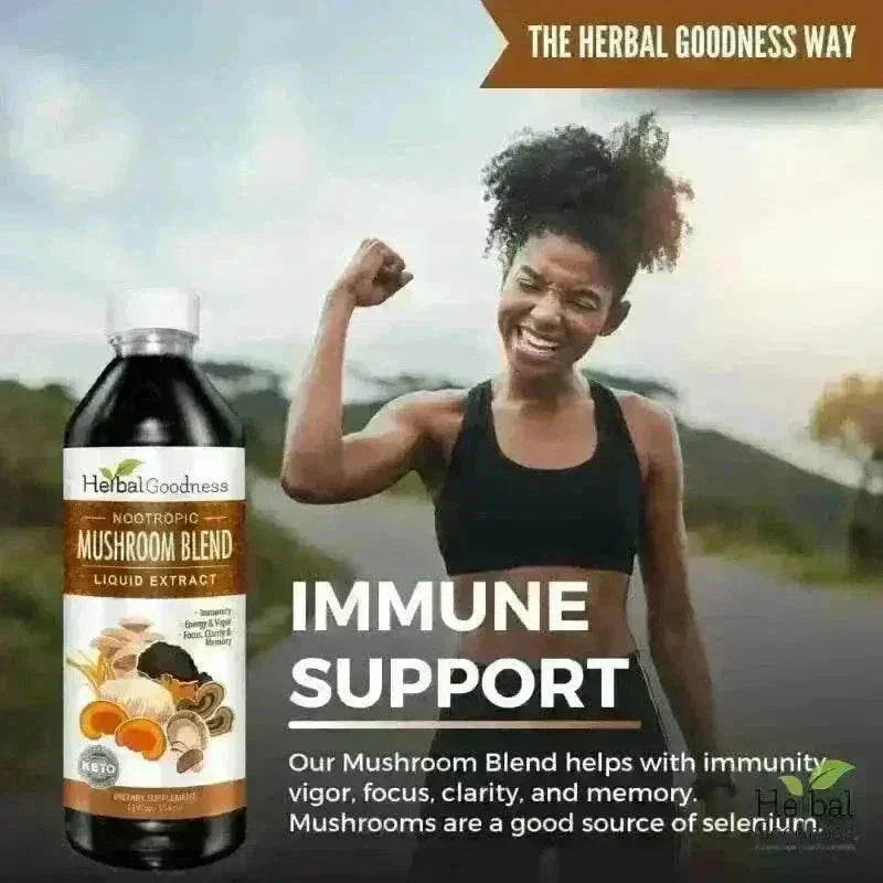 Mushroom Blend - 15X Liquid Extract - Adaptogens Liquid Extract Herbal Goodness 