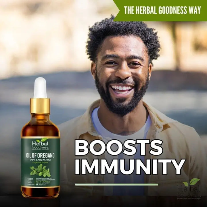 Oil of Oregano (75% Carvacrol) - 2oz Liquid - Immunity Liquid Extract Herbal Goodness 