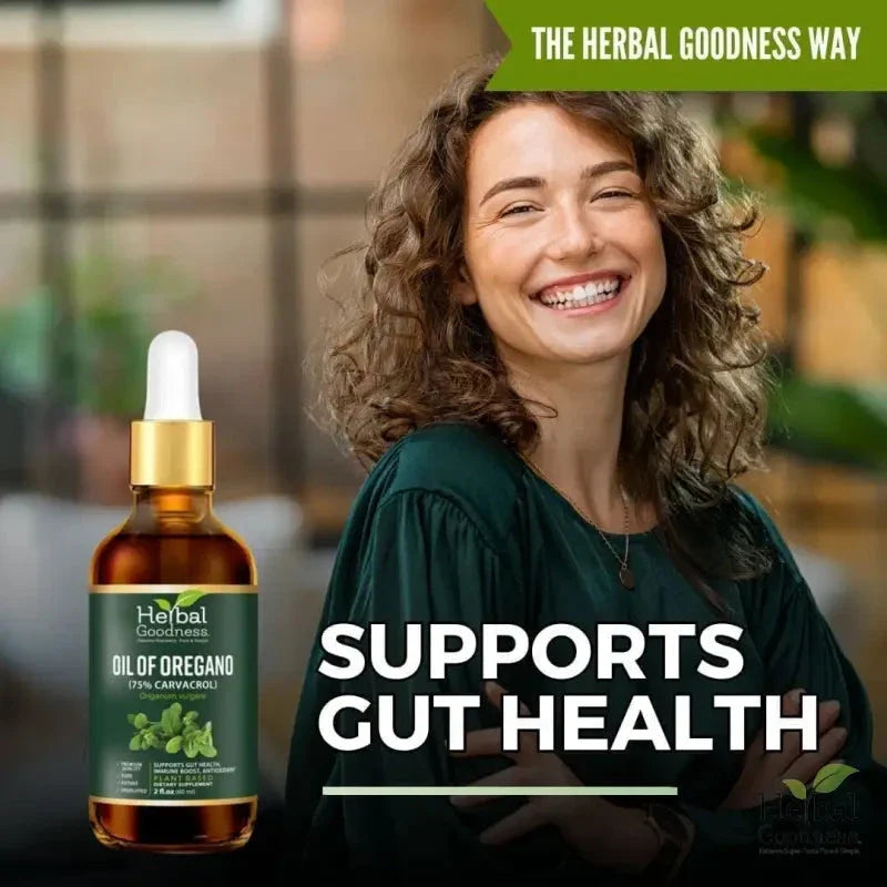 Oil of Oregano 75% Carvacrol – 2oz Liquid Extract | Buy Potent Oregano Oil for Immune Support Liquid Extract Herbal Goodness 