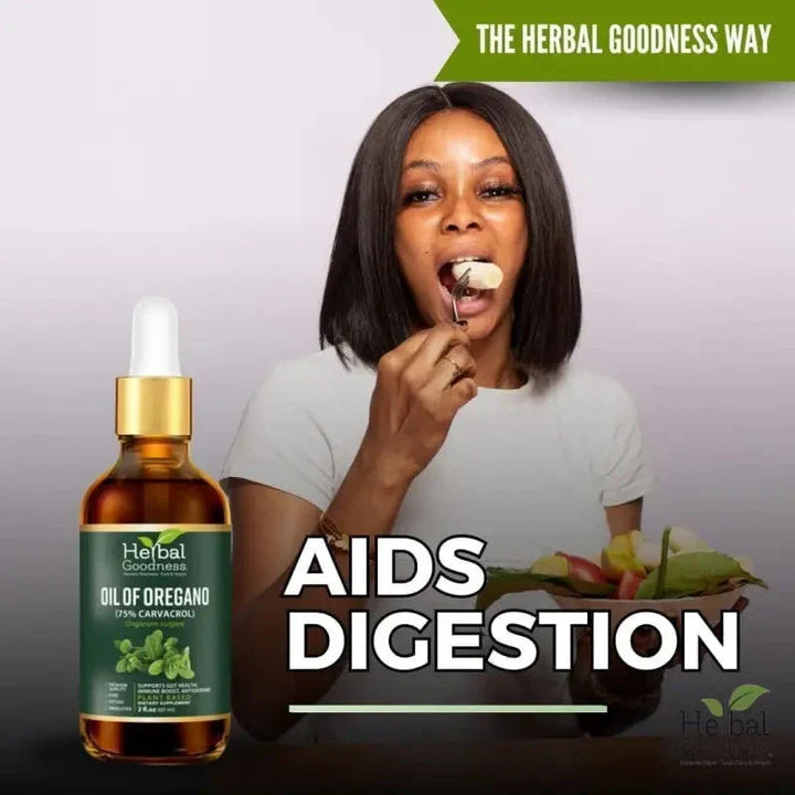 Oil of Oregano 75% Carvacrol – 2oz Liquid Extract | Buy Potent Oregano Oil for Immune Support Liquid Extract Herbal Goodness 