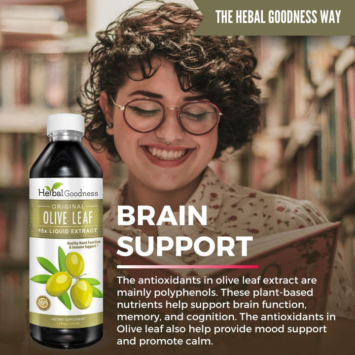 Olive Leaf Extract Liquid - 15X Strength - Herbal Goodness Liquid Extract Herbal Goodness 