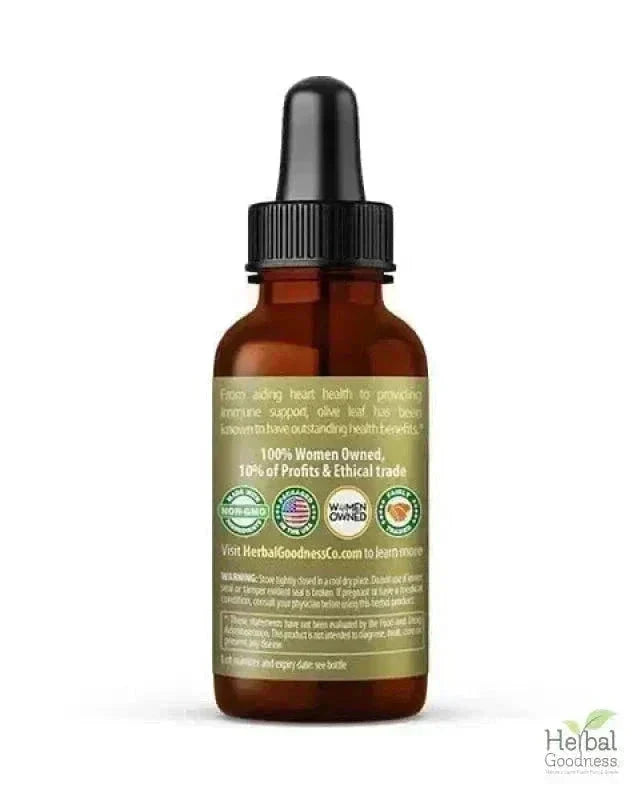 Olive Leaf Extract Liquid - 15X Strength Liquid Extract Herbal Goodness 