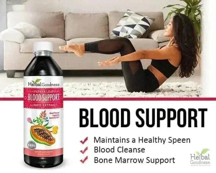 Papaya Leaf Extract Blood Support - Liquid Tincture - Herbal Goodness Liquid Extract Herbal Goodness 