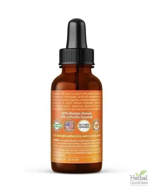 Papaya Leaf Extract - Organic - Liquid 1oz - Herbal Goodness Liquid Extract Herbal Goodness 