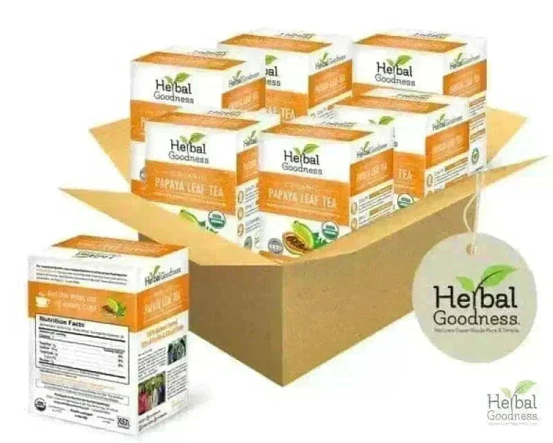 Papaya Leaf Tea - Organic 24/2g Tea Bags Tea & Infusions Herbal Goodness Case (6) 