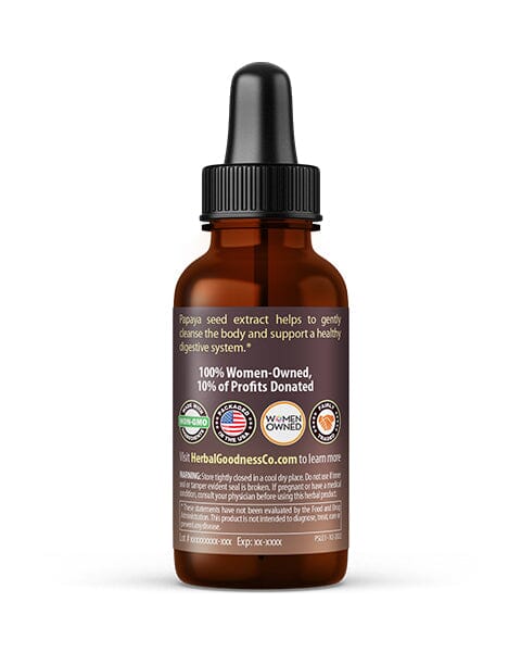 Papaya Seed Extract - Liquid 1oz - Detox, Kidney & Digestion - Herbal Goodness Liquid Extract Herbal Goodness 