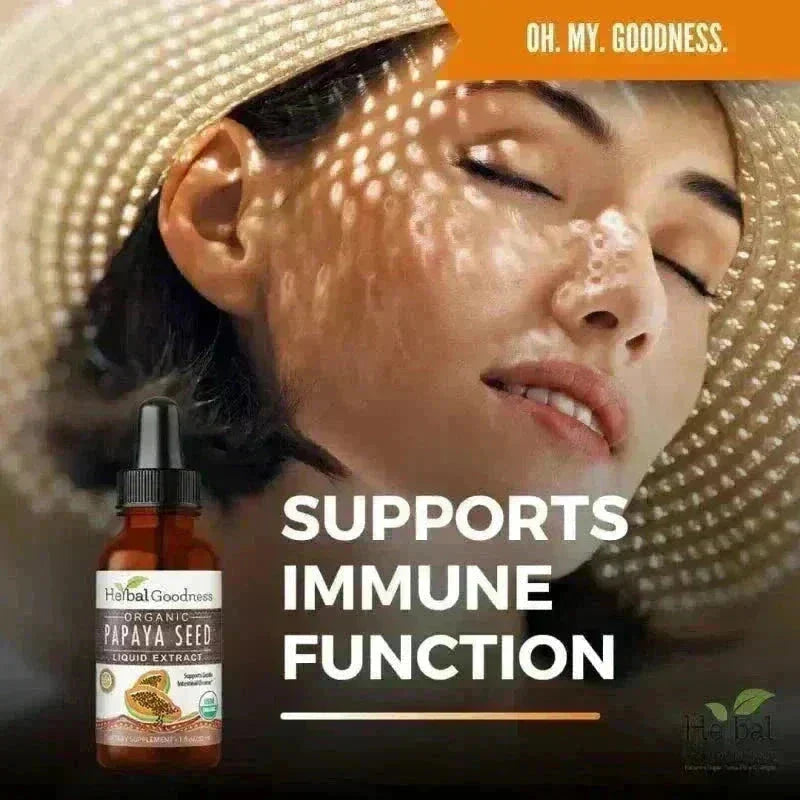 Papaya Seed - Organic 1oz 15X Liquid Extract - Colon & Gut Cleanse Liquid Extract Herbal Goodness 