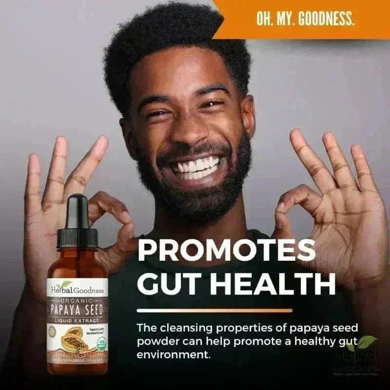Papaya Seed - Organic 1oz 15X Liquid Extract - Colon & Gut Cleanse Liquid Extract Herbal Goodness 