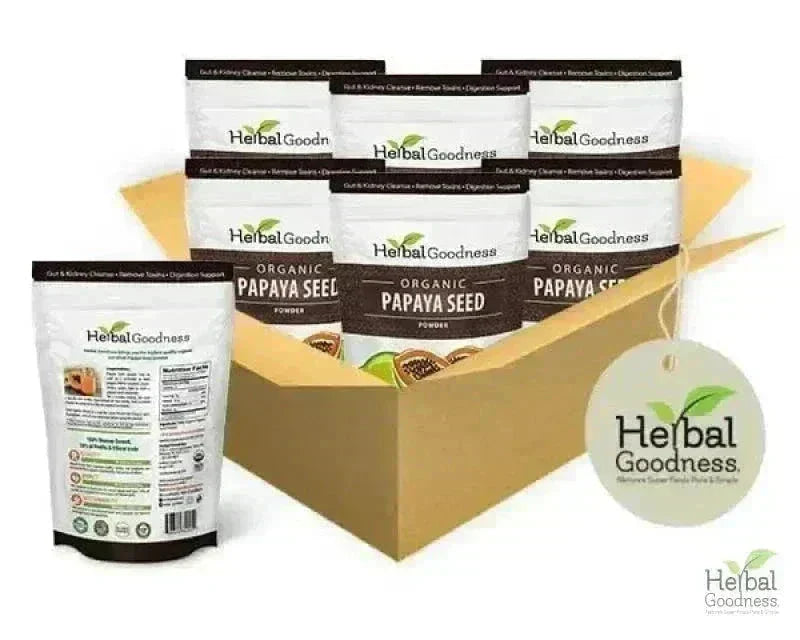 Papaya Seed Powder - Organic 4oz Powder Herbal Goodness Case (6) 