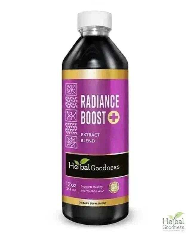 Radiance Boost Extract Blend - Liquid Tincture Natural - Herbal Goodness Liquid Extract Herbal Goodness 12 oz 
