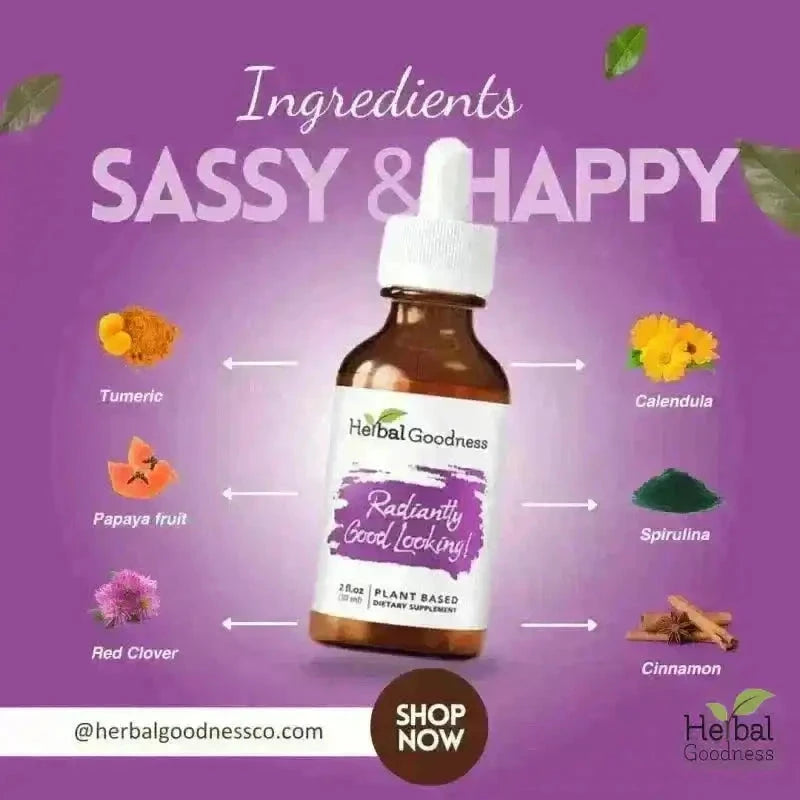 Radiantly Good Looking - 2fl.oz - Skin & Anti-Aging Liquid Extract Herbal Goodness 