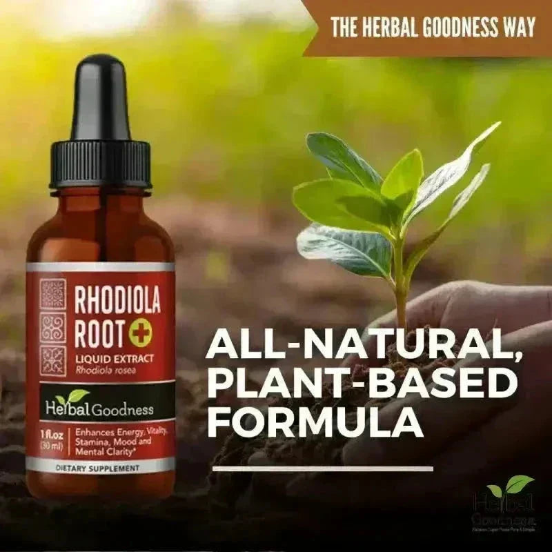 Rhodiola Root Liquid Extract – Natural Adaptogen for Energy, Stamina &amp; Stress Wellness | Buy Online Liquid Extract Herbal Goodness 