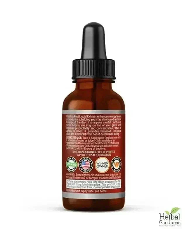 Rhodiola Root Liquid Extract – Natural Adaptogen for Energy, Stamina &amp; Stress Wellness | Buy Online Liquid Extract Herbal Goodness 