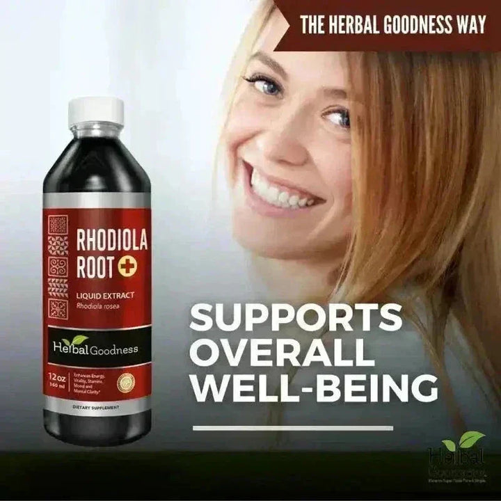 Rhodiola Root Liquid Extract – Natural Adaptogen for Energy, Stamina &amp; Stress Wellness | Buy Online Liquid Extract Herbal Goodness 