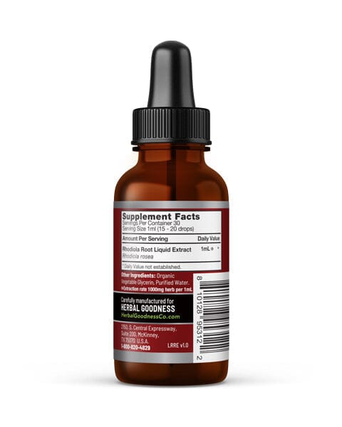 Rhodiola Root Liquid Extract Herbal Goodness 