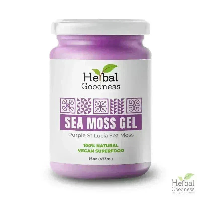 Sea Moss Gel 16 oz – Nutrient-Rich Superfood for Everyday Wellness Gels Herbal Goodness Unit (In Store) Purple 