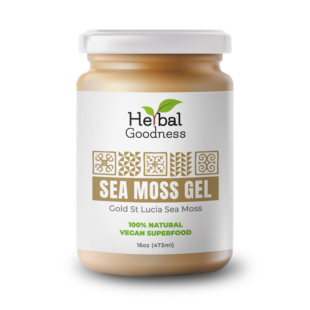 Sea Moss Gel 16 oz Superfood-Thyroid Immune Support - Herbal Goodness Buy Gels