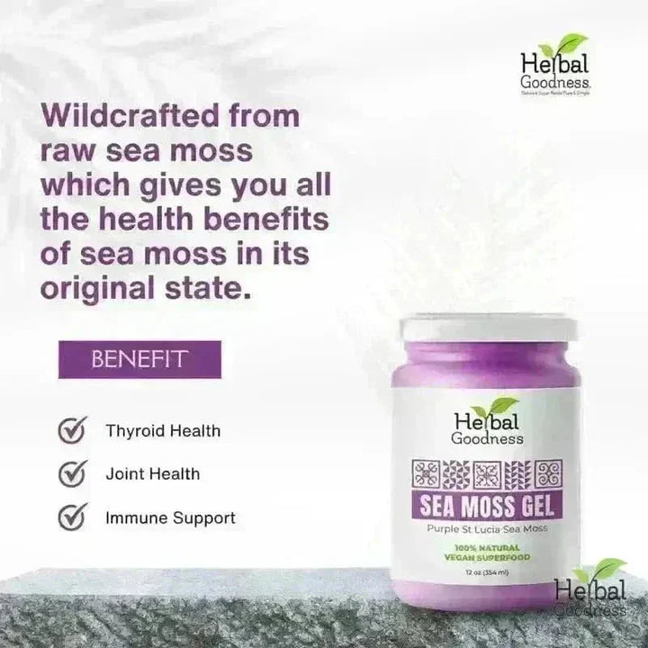 Sea Moss Gel 16 oz – Nutrient-Rich Superfood - IN-STORE PICK UP ONLY Gels Herbal Goodness 