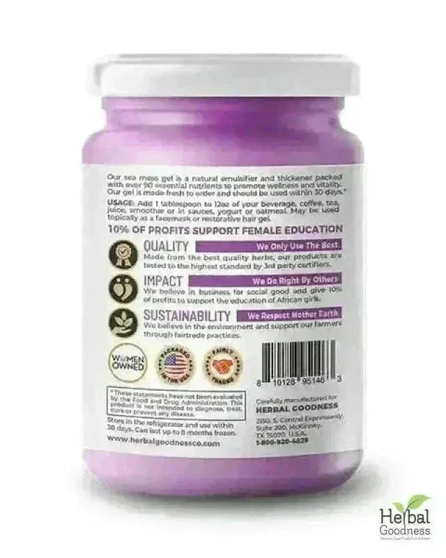 Sea Moss Gel 16 oz – Nutrient-Rich Superfood - IN-STORE PICK UP ONLY Gels Herbal Goodness 